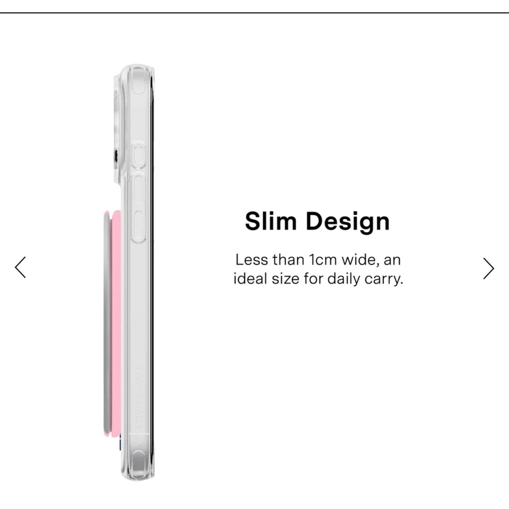 Velvet Caviar - pink chrome stripes MagSafe wallet - Picture 5 of 7